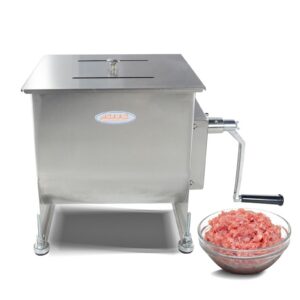 MorganGastro 7.5L/15lb Manual  Meat Mixer, Fixed Stainless Steel Tank Sausage Mixer