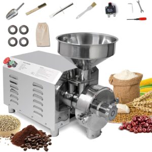 MorganGastro Electric Grain Grinder 2200W Mill Grinding Pulverizer Machine 30-50kg/h