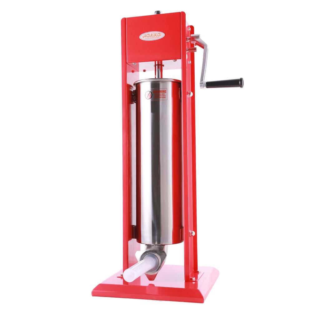 MorganGastro 15 Lb/7L 2 Speed Vertical Spray-painted Sausage Stuffer - Image 6