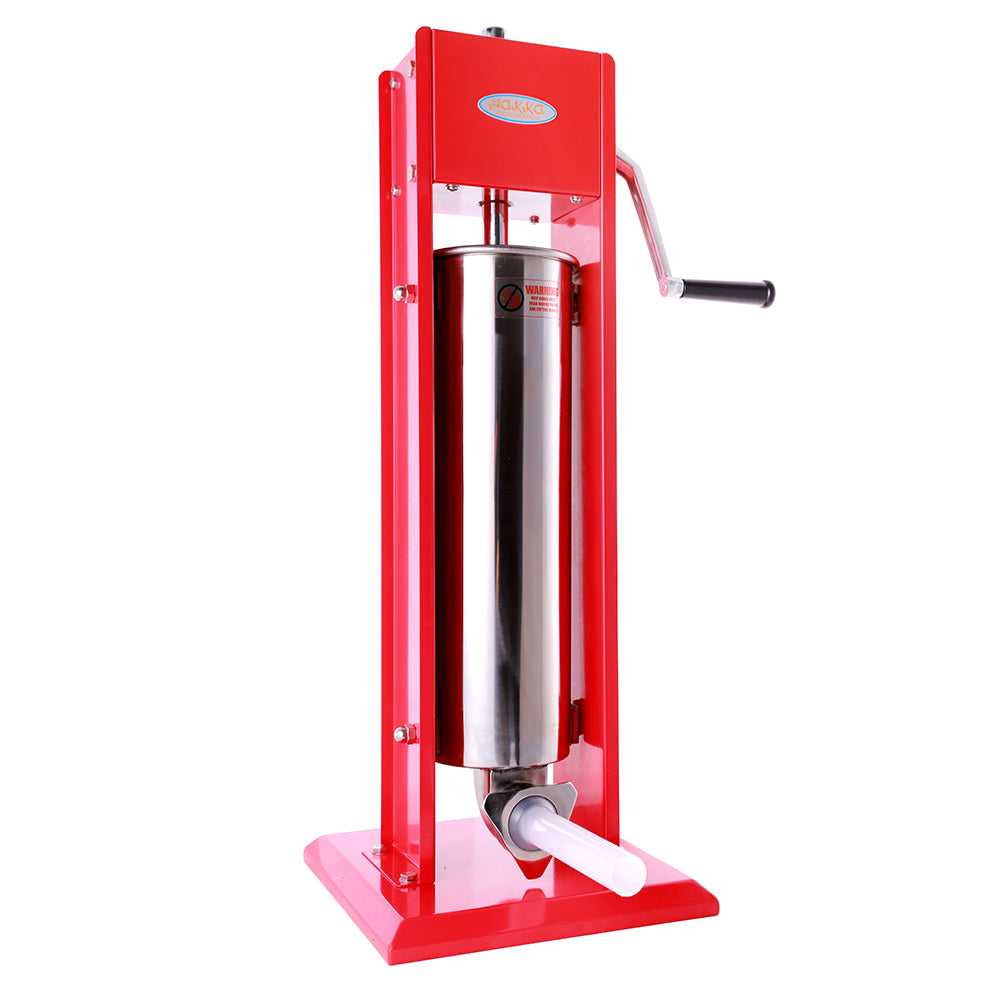 MorganGastro 15 Lb/7L 2 Speed Vertical Spray-painted Sausage Stuffer - Image 7