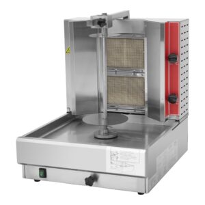 MorganGastro 20"H Gas Kebab Machine Vertical Broiler with 2 Burners (KB-2)