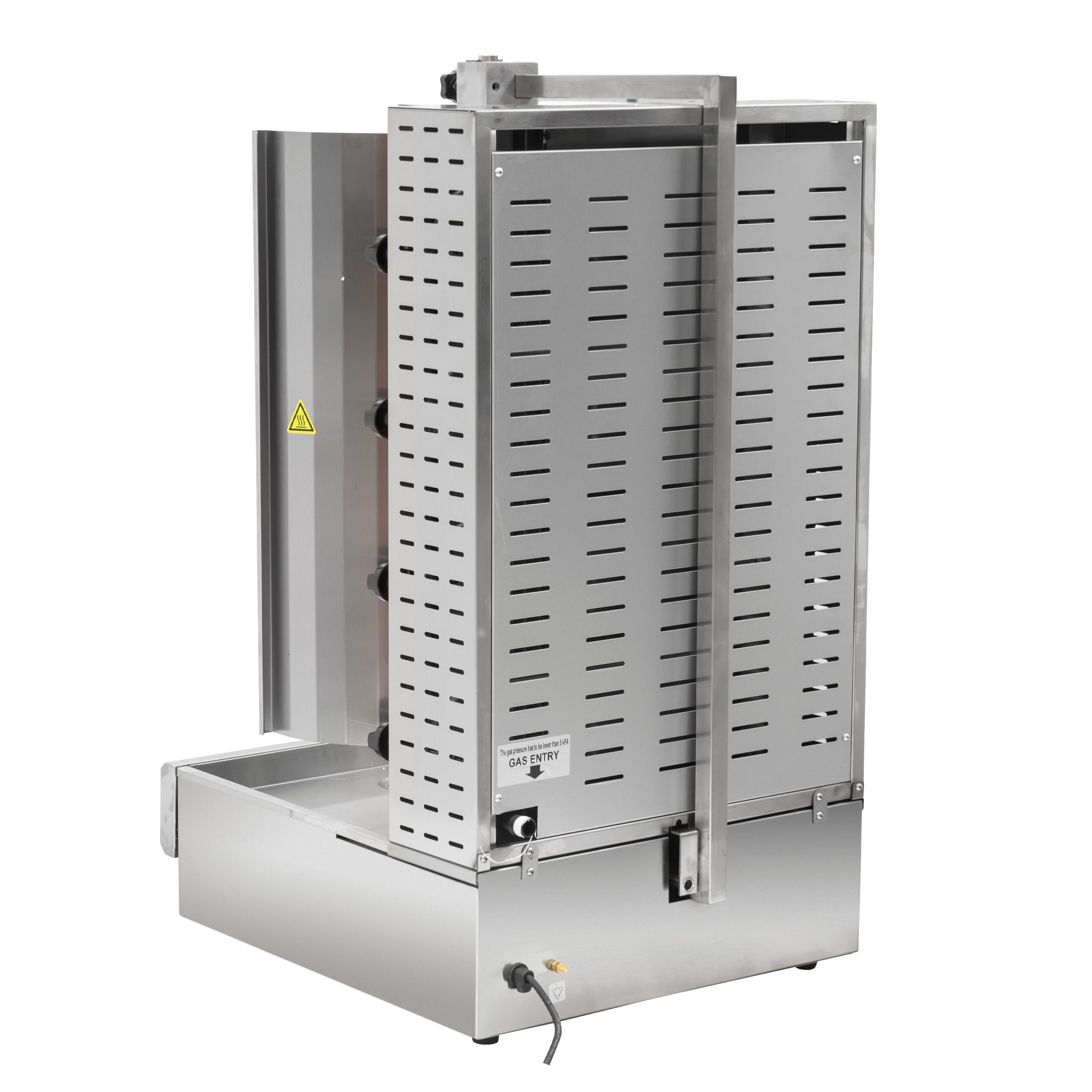 MorganGastro 28"H Gas Kebab Doner Machine Vertical Broiler with 4 Burners - Image 7