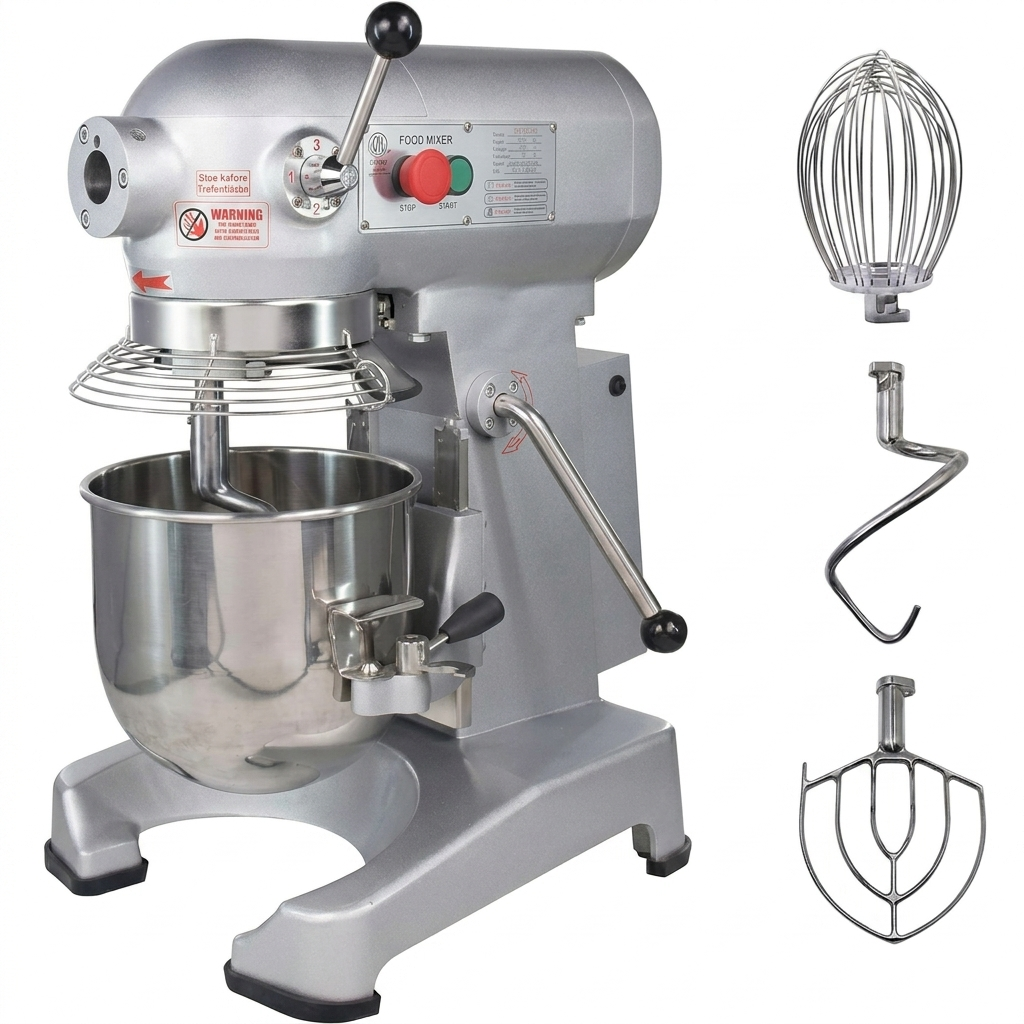 MorganGastro 30Qt Dough Stand Mixer 3 Speed, 4 Function Stainless Steel Food Mixer,ETL certified (grinder head not included)