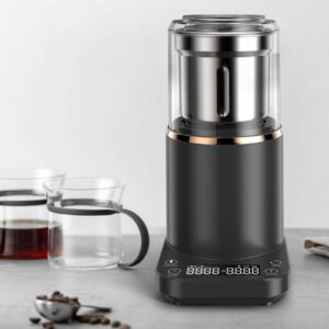 Clivia Electric Coffee Bean Grinder with Scale for Grinding Nut Seed Herb Spice