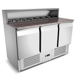 Carina Stainless Steel Preparation Counter Commercial Display Case