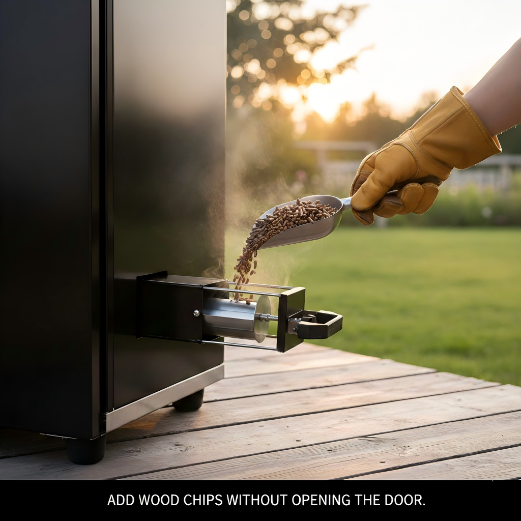 MorganGastro Commercial 8 Racks Electric Smoker Oven with Digital Control Panel for Ribs Brisket and Chicken,1600W - Image 6