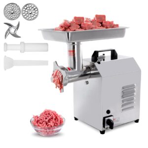 MorganGastro Electric Meat Grinder, 550W, 350 lbs/h Stainless Steel Food Mincer