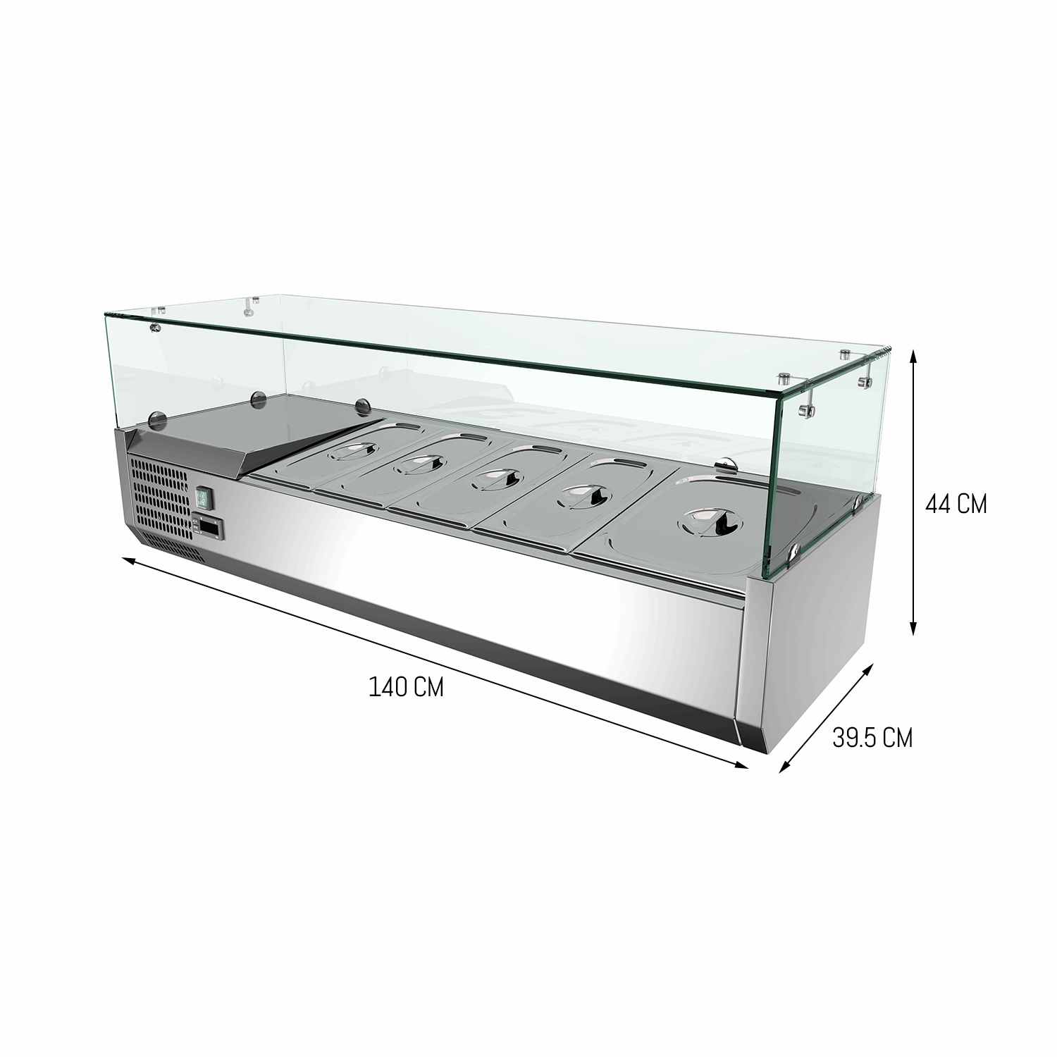 Carina Refrigerated Salad Pizza Sandwich Condiment Preparation Counter Workbench Commercial Display Cabinet Freezer (Dinner Plates Not Included) - Image 8