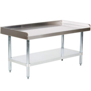 MorganGastro 30"x48" Commercial Stainless Steel Equipment Stand with Undershelf, NSF Certified