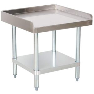 MorganGastro 24"x30" Commercial Stainless Steel Equipment Stand with Undershelf, NSF Certified