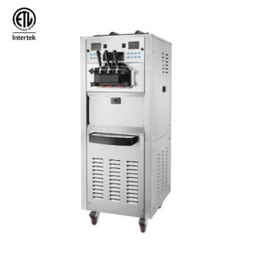 MorganGastro 45L Stand Type Ice Cream Machine for 3 Flavors,ETL Certification