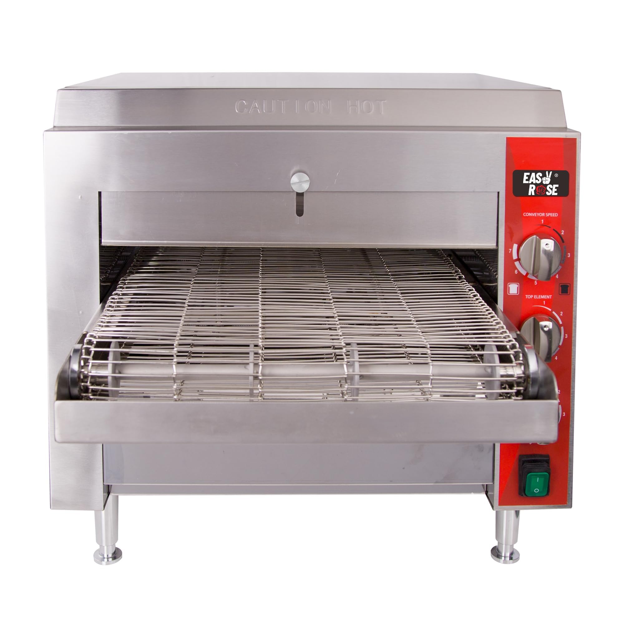 EasyRose 14" Commercial Conveyor Pizza Oven, 240V 3600W Stainless Steel Countertop Toaster Oven for Pizza & Sandwiches