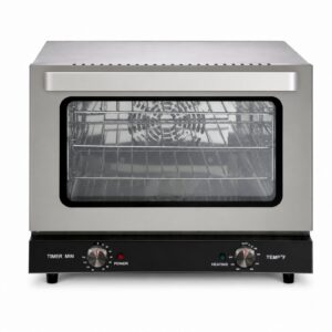 EasyRose 21L Commercial Countertop Convection Oven, 1440W, 3 Racks, Stainless Steel, 150–500°F