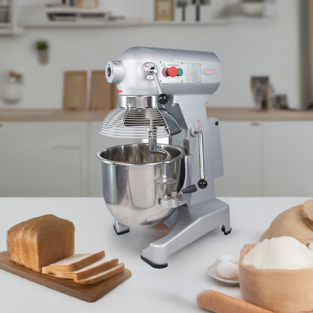 MorganGastro 30Qt Dough Stand Mixer 3 Speed, 4 Function Stainless Steel Food Mixer,ETL certified (grinder head not included) - Image 2