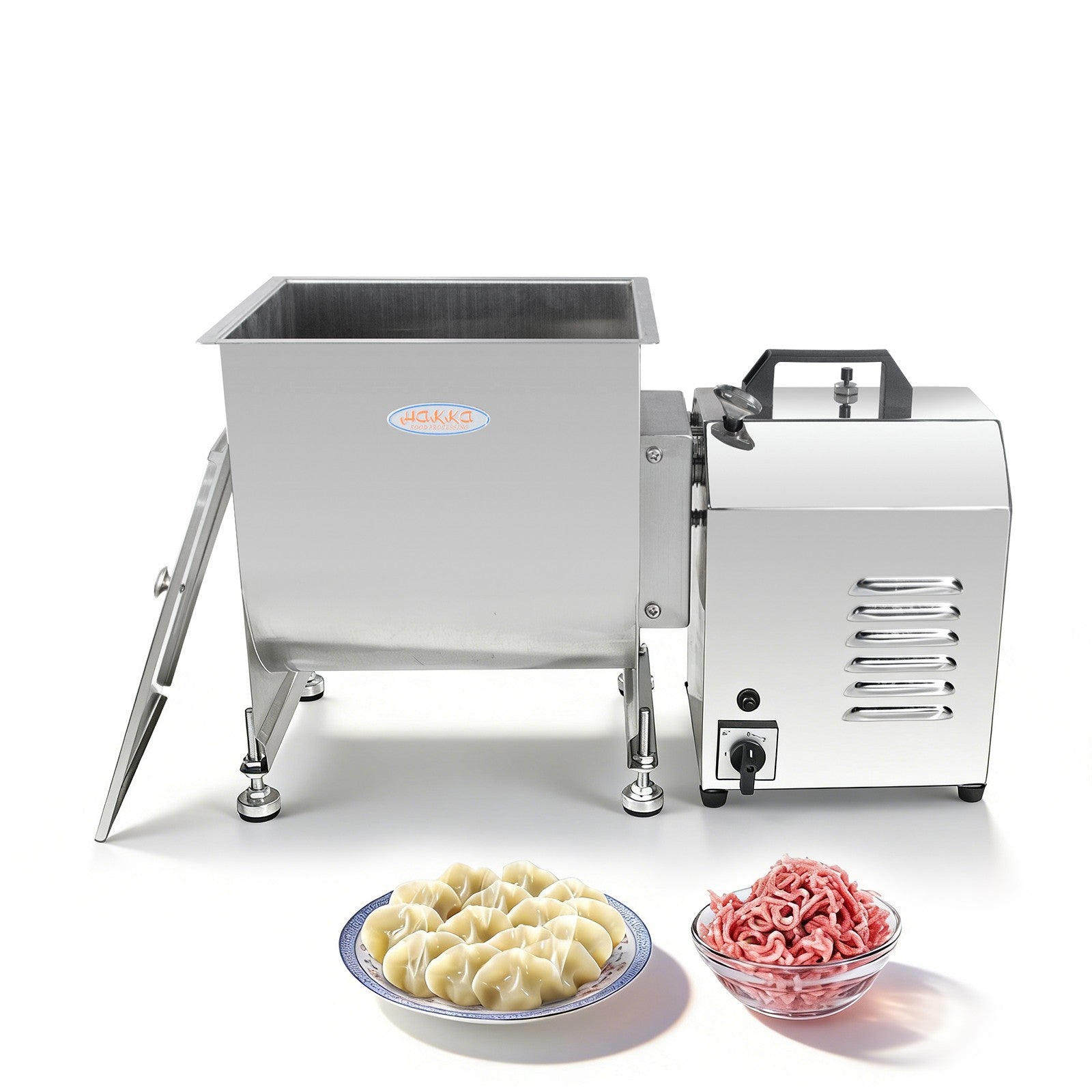 MorganGastro 22.5L/45 lbs Commercial Electric Meat Mixer with Motor, Stainless Steel Mixing Machine