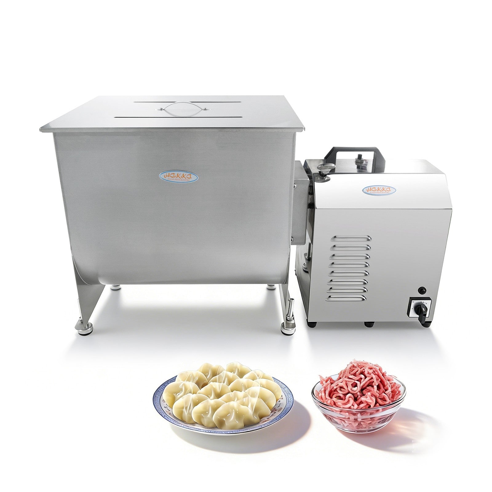 MorganGastro 45L/90 lbs Commercial Electric Meat Mixer with High-Power Motor, Stainless Steel Mixing Machine