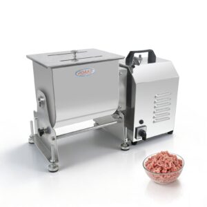 MorganGastro 15L/30lb Tilt Tank Electric Meat Mixer with 300W Motor, Stainless Steel Commercial Meat Mixer