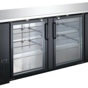 Carina 916L 27” Depth Glass Door Back Bar Cooler, Refrigerator Temp: 0.5 ~ 5 ℃