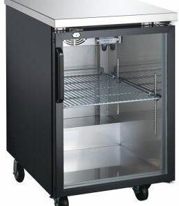 Carina 186L 27” Depth Glass Door Back Bar Cooler, Refrigerator Temp: 0.5 ~ 5 ℃