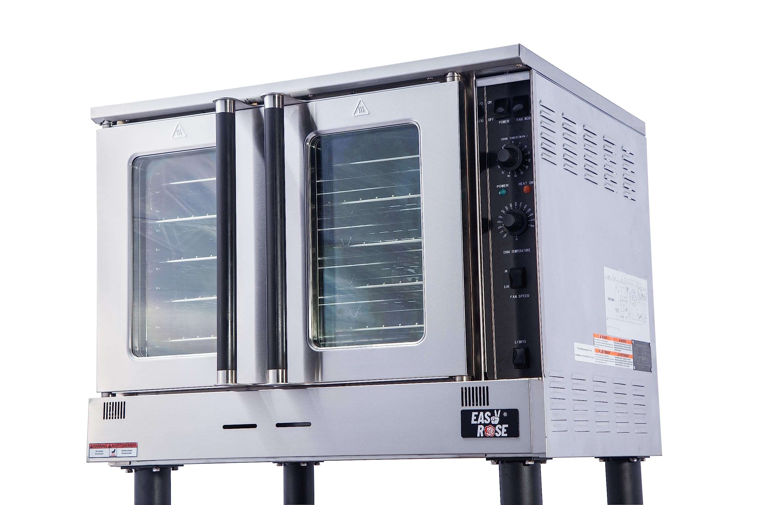 EASYROSE Commercial Convection Oven Single Deck Natural Gas Commercial Ovens for Bakery Kitchen Restaurant, 60,000 BTU - Image 8
