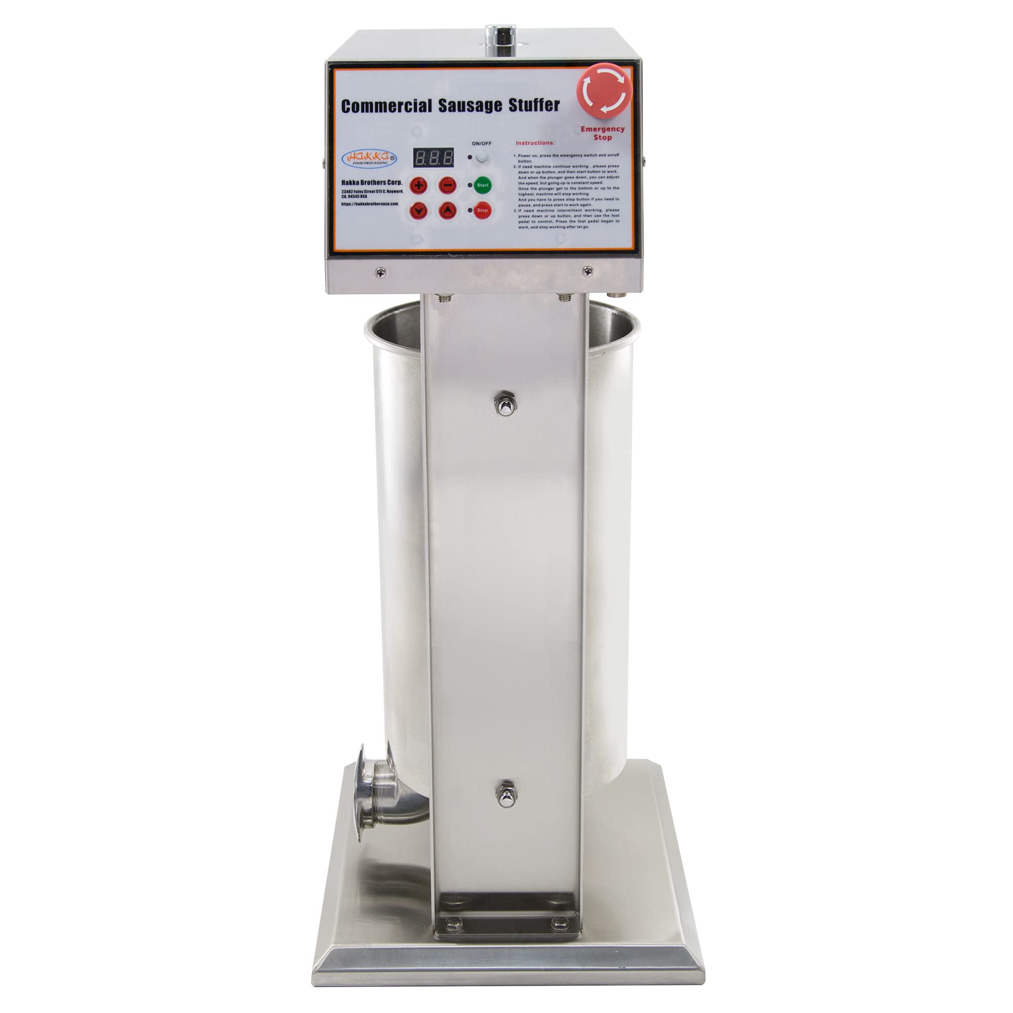 (Official Refurbishment)MorganGastro Commercial 25 LB Stainless Steel Electric Sausage Stuffer and Vertical Sausage Maker - Image 2