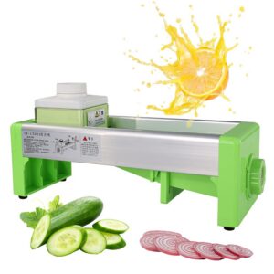 MorganGastro 1-10mm Commercial Fruit and Vegetable Slicer Thickness Adjustable Manual Multifunctional Cutter Kitchen Cutting Machine for Lemon Potato Fruit Tea