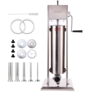 MorganGastro 7L/15LB Sausage Stuffer with Spanish Churro  Meat Filler Maker Machine