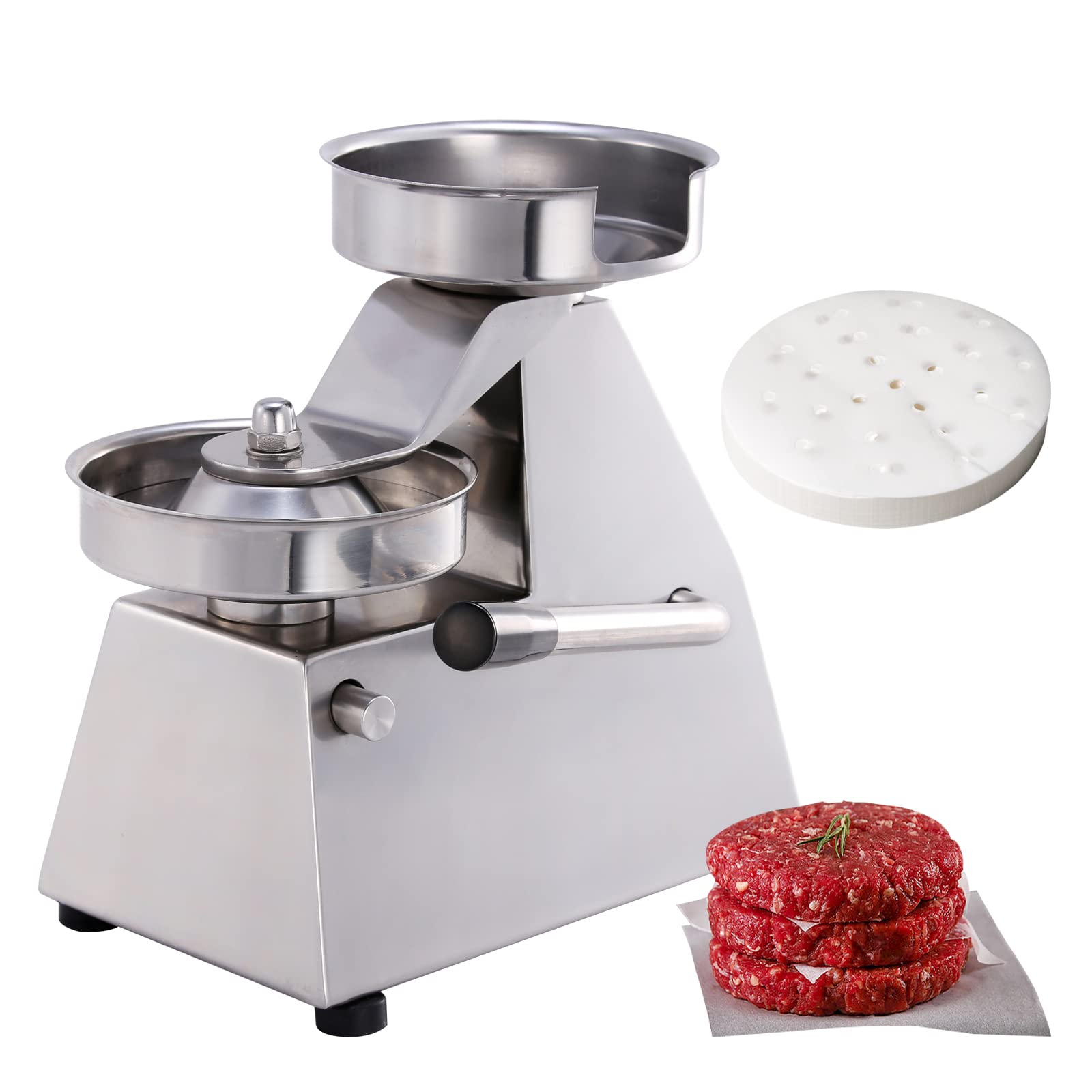 MorganGastro Commercial Hamburger Press Maker and Burger Press (5" Burger Press)