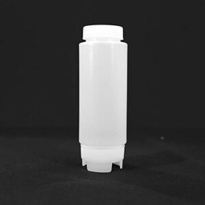 EasyRose 4 PCS 20oz Plastic Food-Grade Condiment Squeeze Bottles,Great for Ketchup, Mustard, Syrup, Sauces, Dressing, Oil, Arts and Crafts