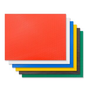 Clivia Commercial Grade Cutting Board for Kitchens,18 x 24 x 1/2 Inch, Multi-Color 6 of Pack Set,NSF Certified,for Vegetable Meat or Cheese