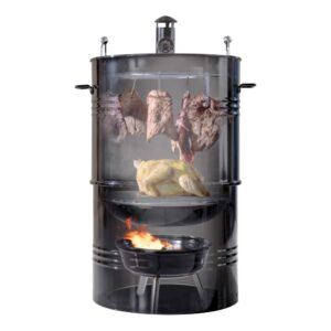 MorganGastro 16-Inch Multi-Function Barbecue and Charcoal Smoker Grill
