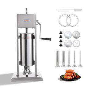 MorganGastro 5L/11LB Sausage Stuffer with Spanish Churro  Meat Filler Maker Machine