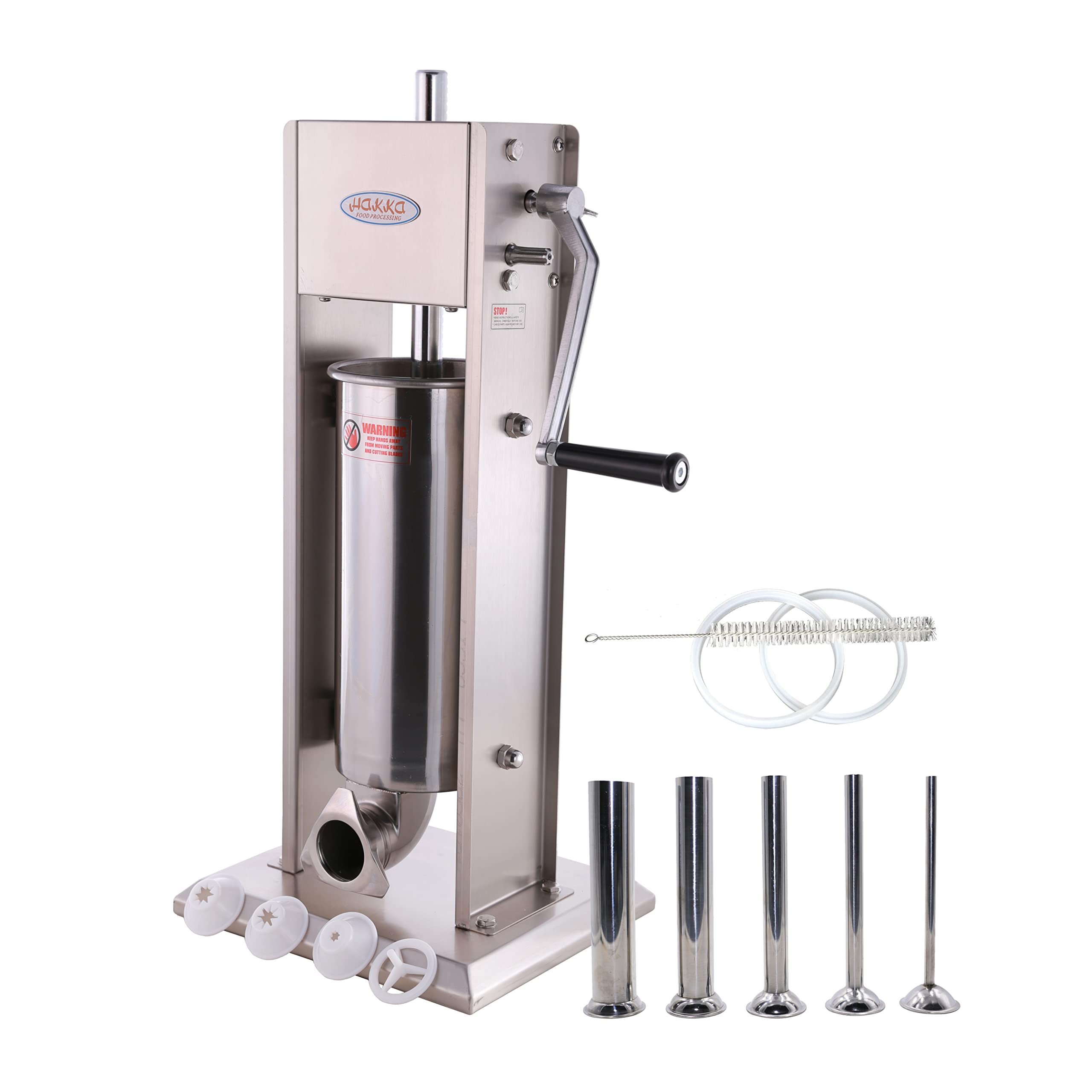 MorganGastro 11 Lb/5 L Stainless Sausage Stuffer 2 Speed Vertical Sausage Maker(Official Refurbishment) - Image 3