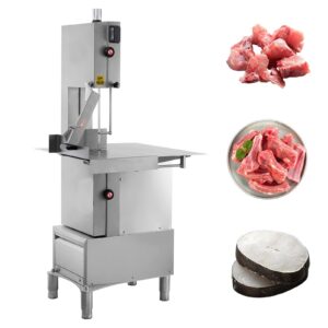 MorganGastro Bone Saw Machine 79" Electric Butcher Bandsaw Countertop Meat Bone Cutter