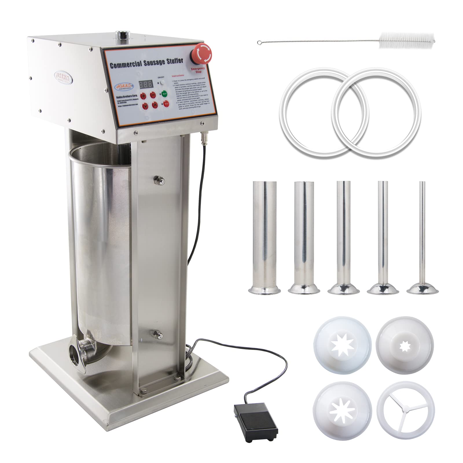 (Official refurbishment)MorganGastro Commercial 30LB Stainless Steel Electric Sausage Stuffer and Vertical Sausage Maker - Image 4