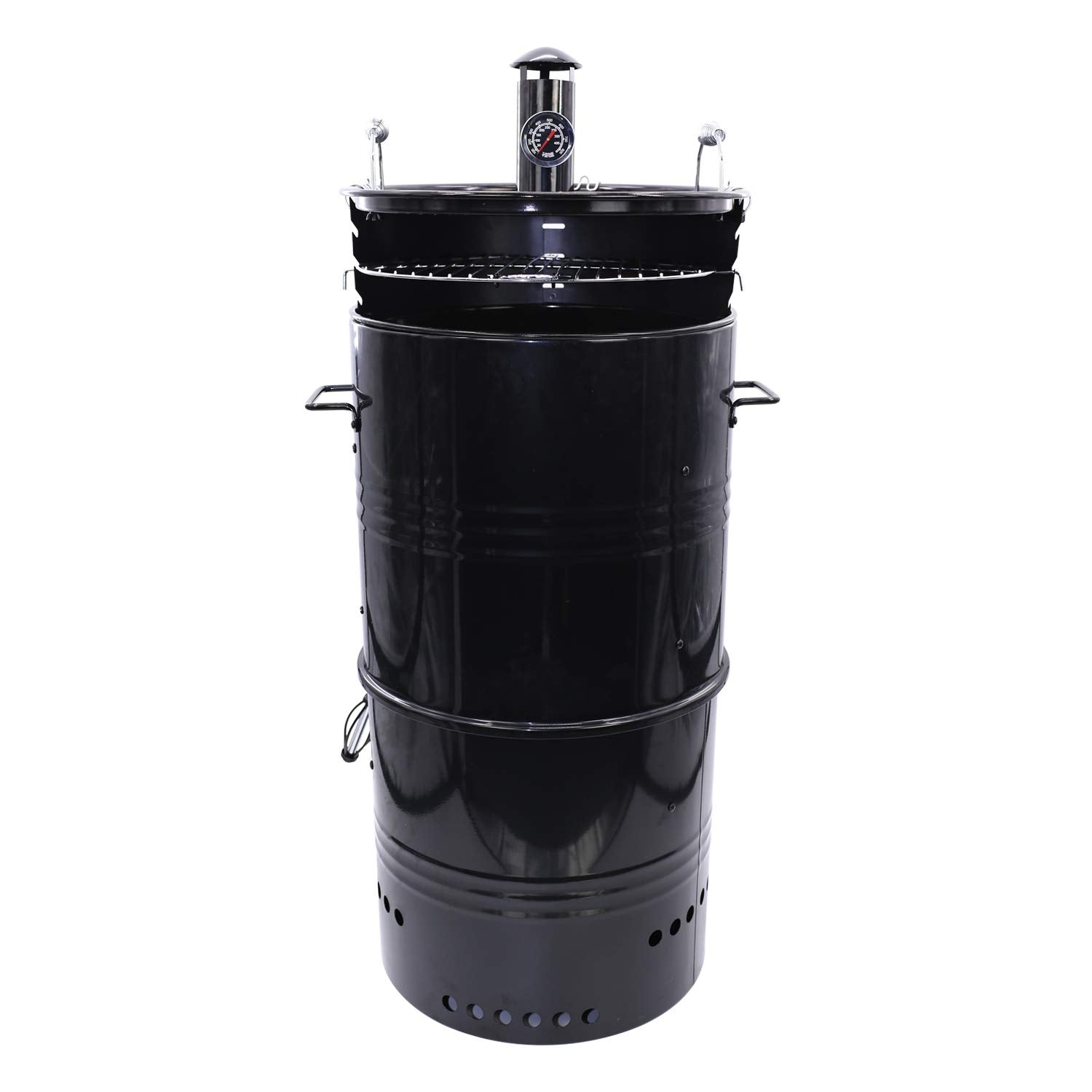 MorganGastro 16-Inch Multi-Function Barbecue and Charcoal Smoker Grill - Image 2