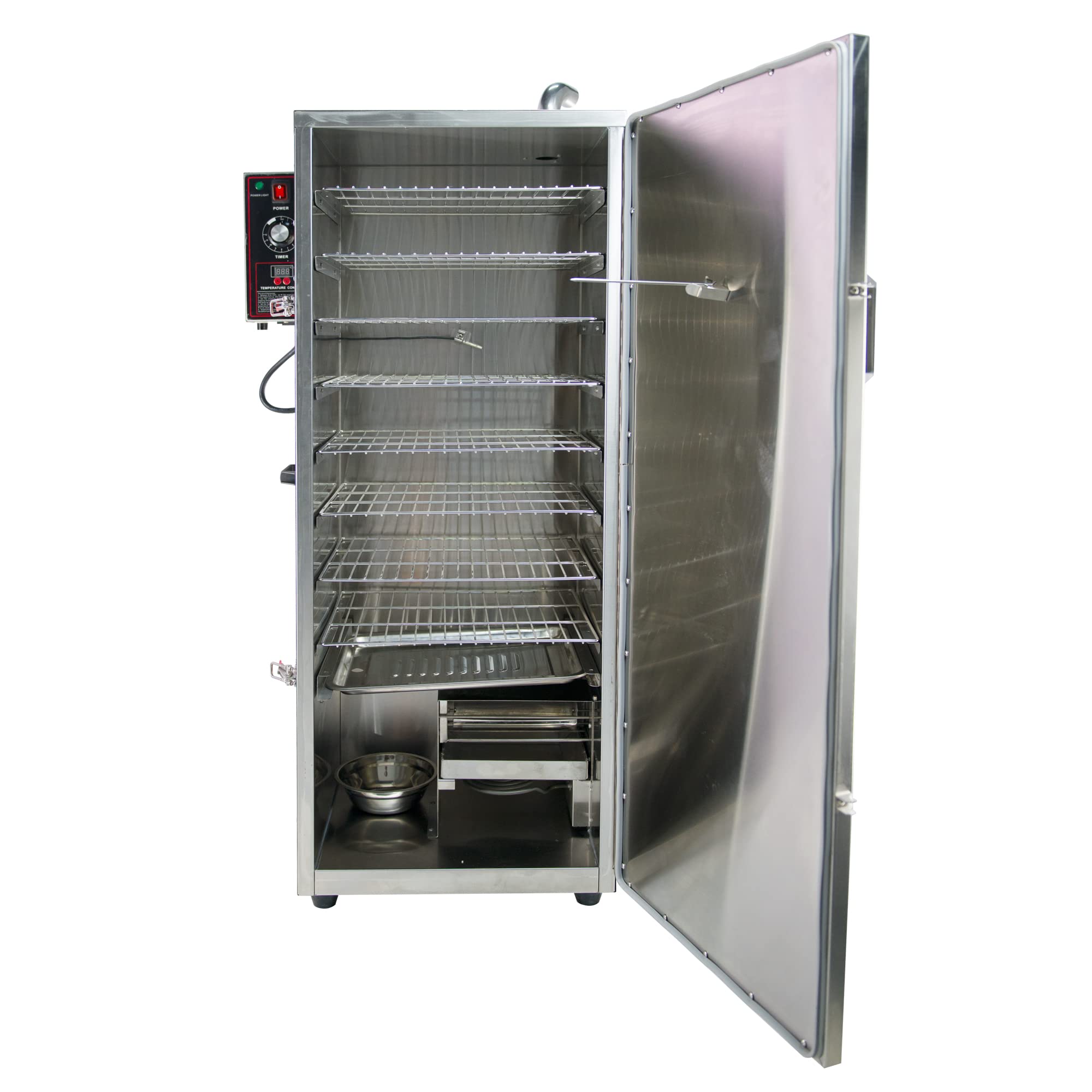MorganGastro Upgraded Commercial Vertical Electric Smoke oven for BBQ Grill Outdoor Indoor Home Cooking Pastrami, Sausage, Bacon, Smoked Chicken, Smoked Pork(Official Refurbishment) - Image 4