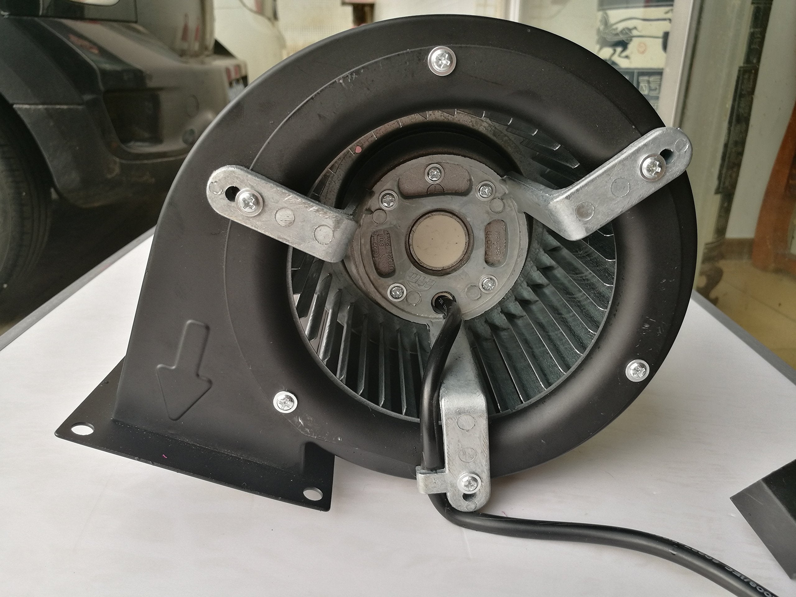 MorganGastro Centrifugal Blower, Rectangular Shaded Pole Specialty Blower with Flange, 500 CFM, 3300 RPM, 110V/60Hz, 1.5 amps - Image 3