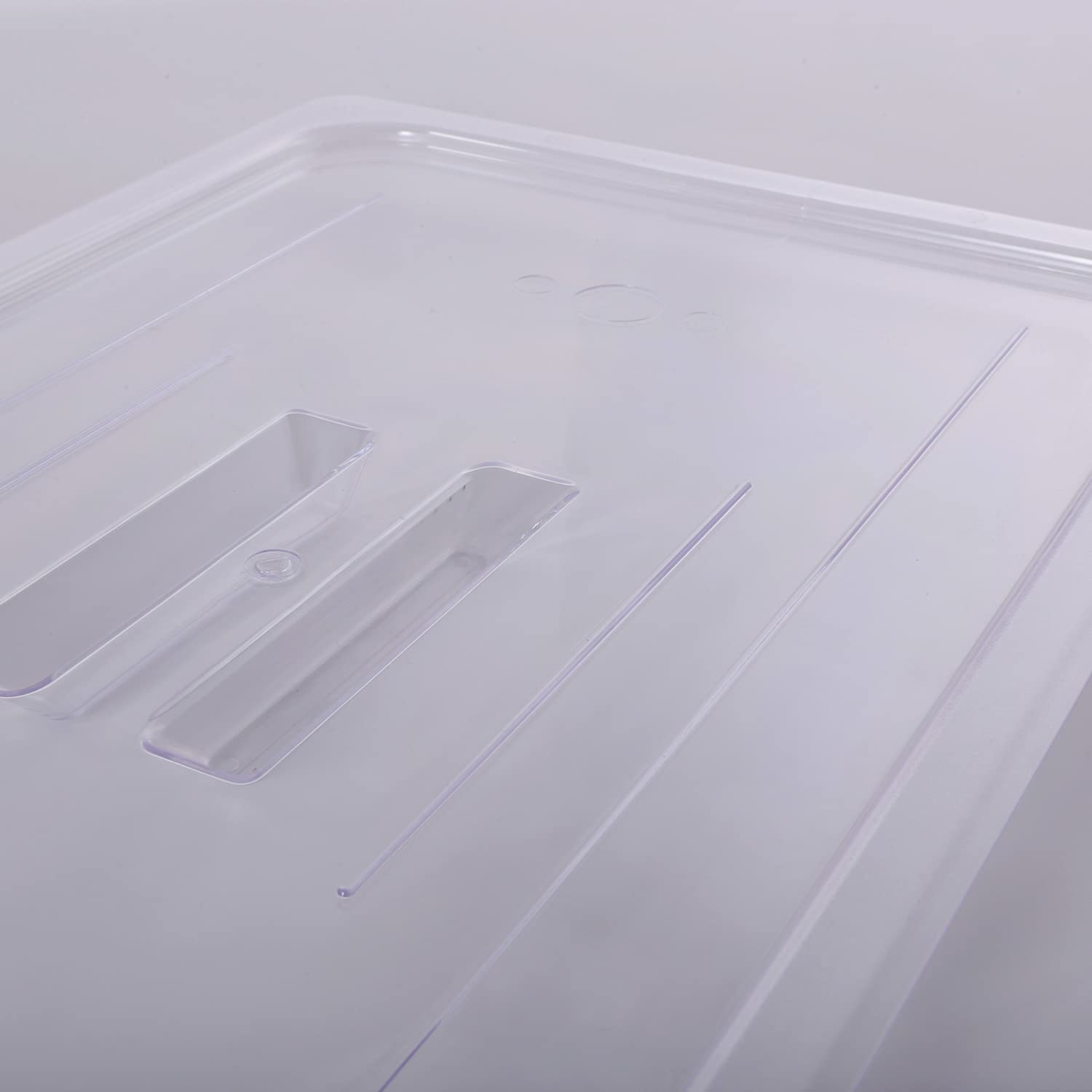 Clivia 6-Pcs Food Pan Lid Full Size Clear Polycarbonate Hotel Pan Cover with handle - Image 3