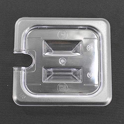 Jiwins MorganGastro 6 Pack 1/6 Size Polycarbonate Food Storage Pan Notched Lid Container Cover - Image 5