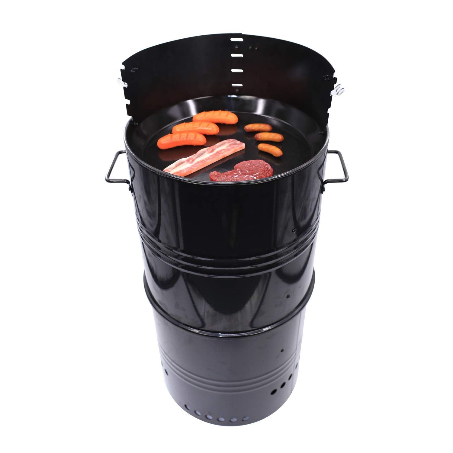 MorganGastro 16-Inch Multi-Function Barbecue and Charcoal Smoker Grill - Image 5