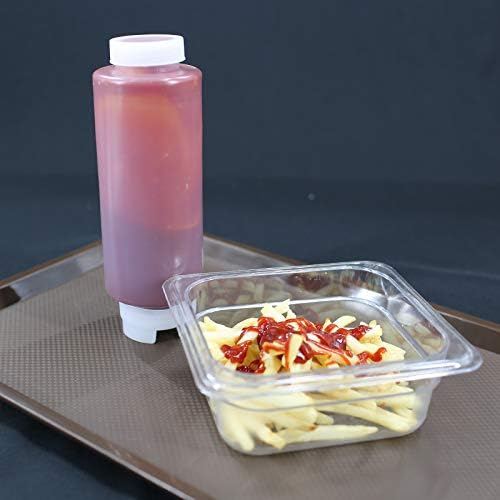 EasyRose 4 PCS 32oz Plastic Food-Grade Condiment Squeeze Bottles,Great for Ketchup, Mustard, Syrup, Sauces, Dressing, Oil, Arts and Crafts - Image 5