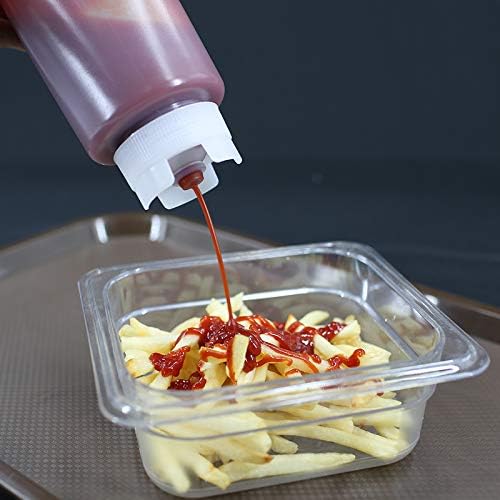 EasyRose 4 PCS 32oz Plastic Food-Grade Condiment Squeeze Bottles,Great for Ketchup, Mustard, Syrup, Sauces, Dressing, Oil, Arts and Crafts - Image 6