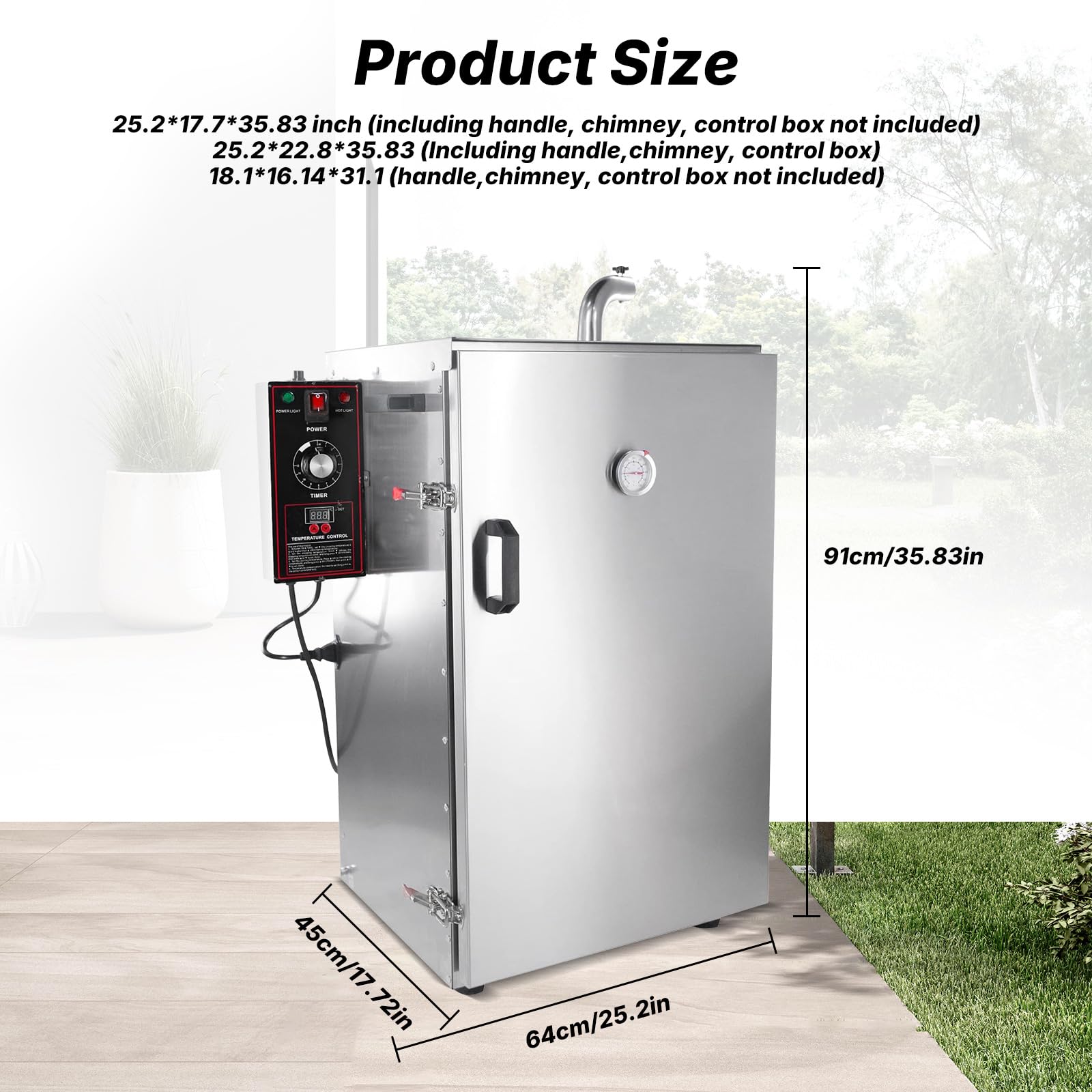 MorganGastro Outdoor Digital Electric Barbecue Smoker 4 Layers BBQ Meat Smoker Grill - Image 2