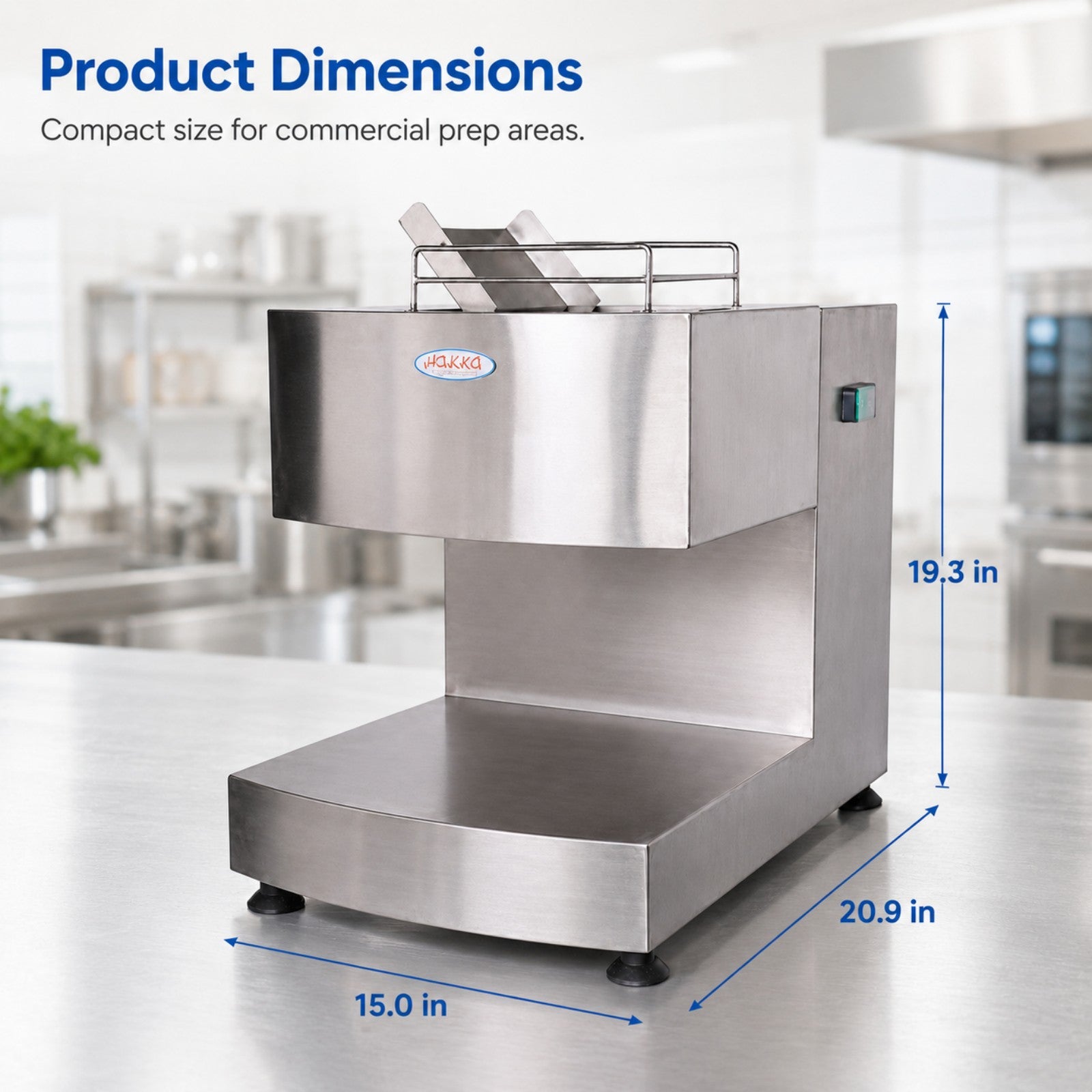 MorganGastro 250KG/H Commercial Meat Cutting Machine 750W Stainless Steel Meat Cutter Slicer - Image 2