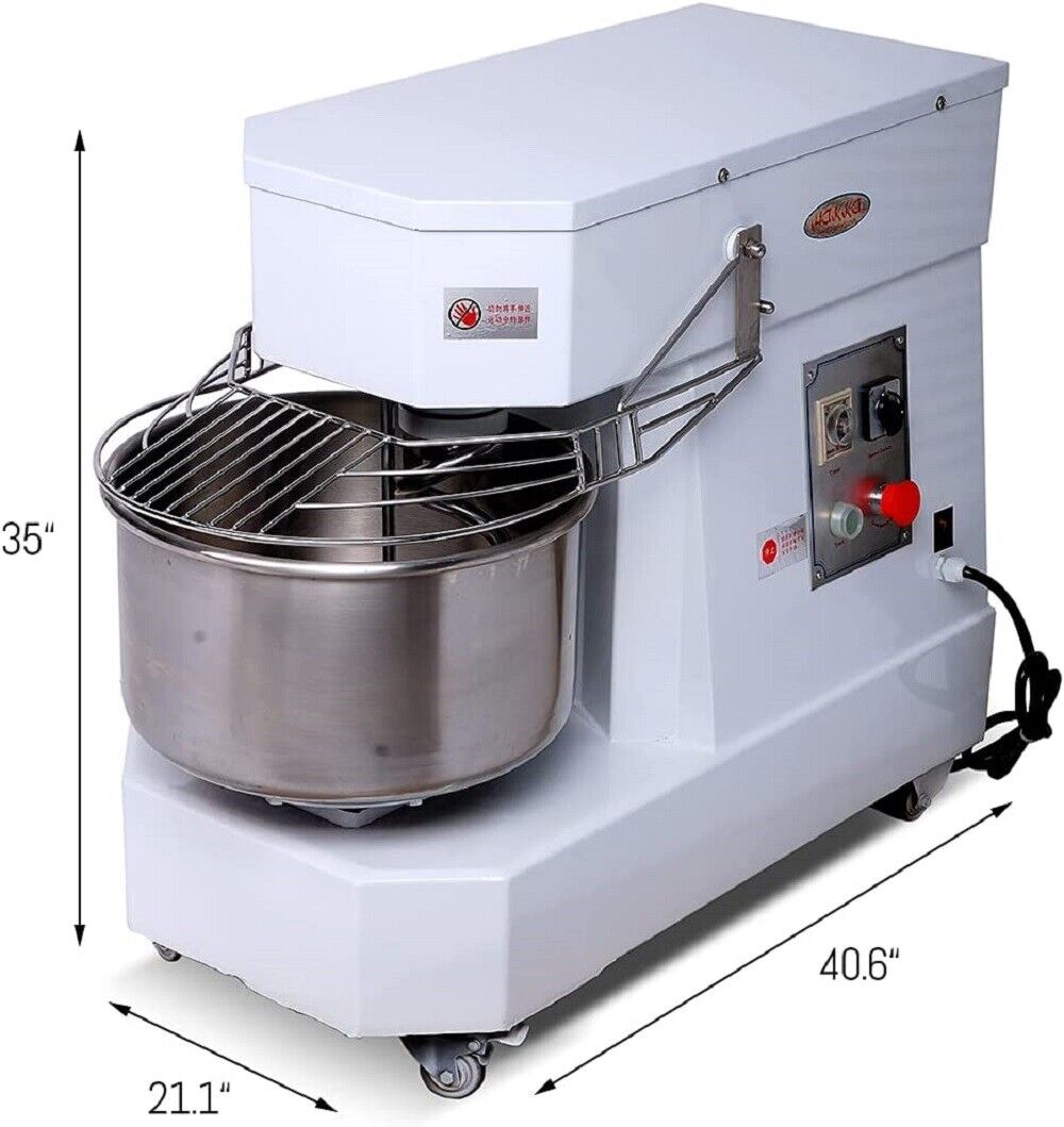 MorganGastro Commercial Dough Food Mixer 50Qt Qt Fixing Head 2 Speed Pizza Bakery - Image 2